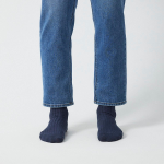 JAJU Cotton Thick Rib Socks – Blue