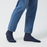JAJU Cotton Thick Rib Socks – Blue