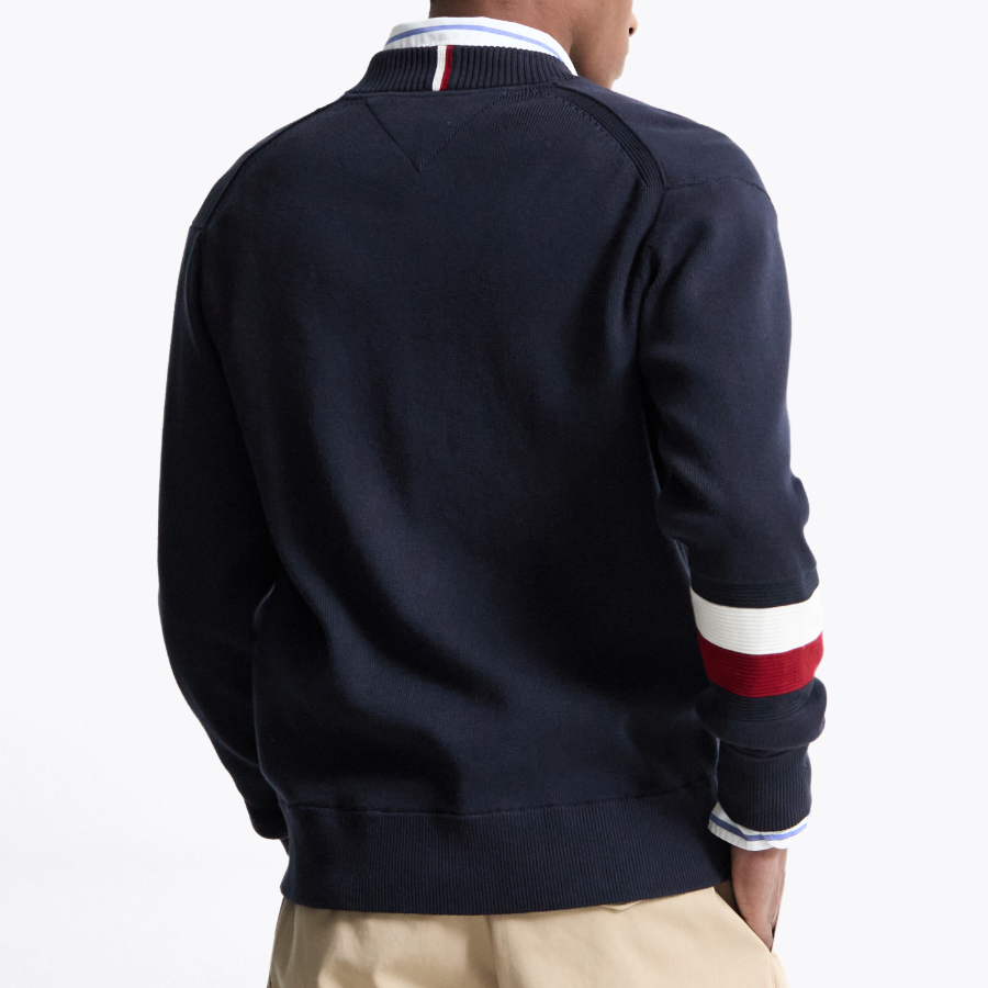 TOMMY HILFIGER Baseball Zip-Up Cardigan