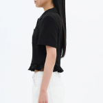 8 seconds Frill Detail Jacket — Black