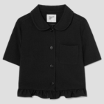 8 seconds Frill Detail Jacket — Black