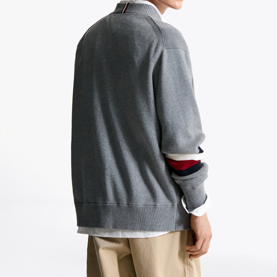 TOMMY HILFIGER Baseball Zip-Up Cardigan