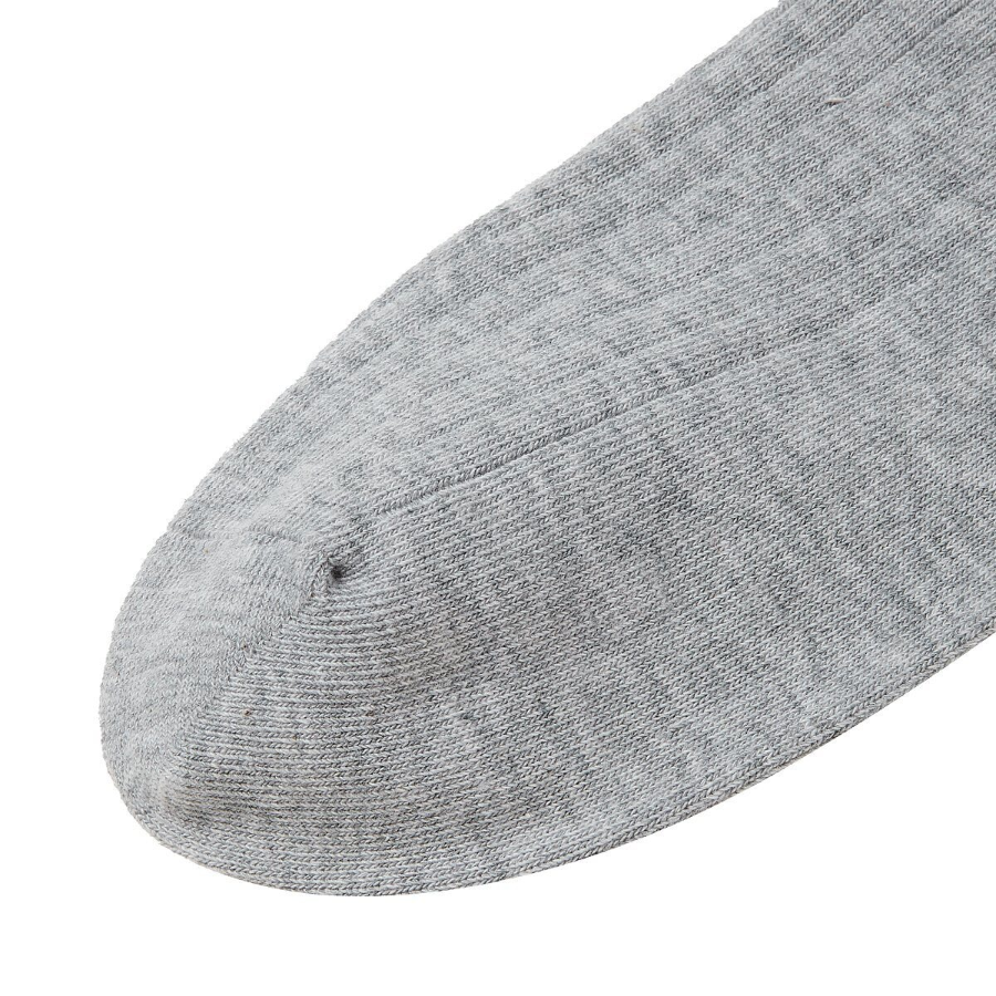 JAJU Cotton Wide Rib Sneaker Socks – Melange Grey