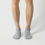 JAJU Cotton Wide Rib Sneaker Socks – Melange Grey