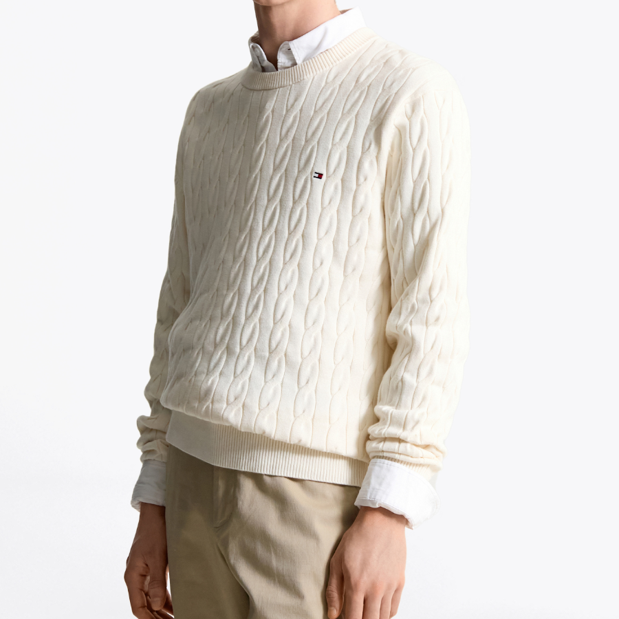 TOMMY HILFIGER Classic Cotton Cable Sweater