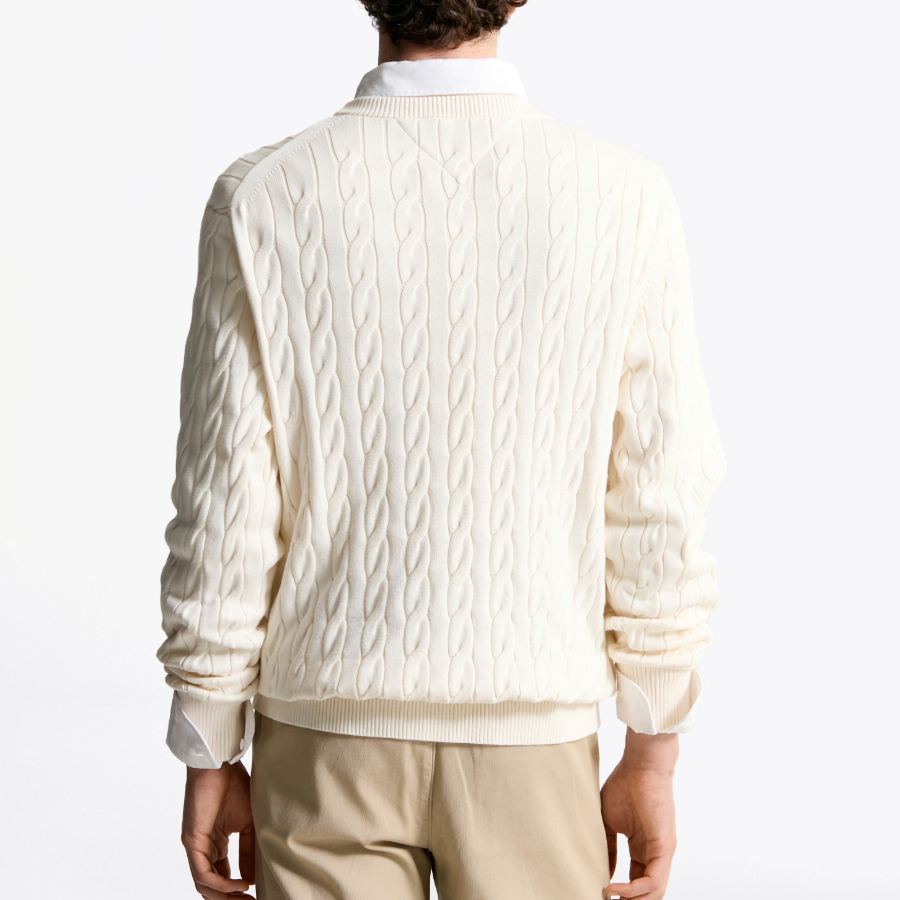 TOMMY HILFIGER Classic Cotton Cable Sweater