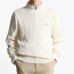 TOMMY HILFIGER Classic Cotton Cable Sweater