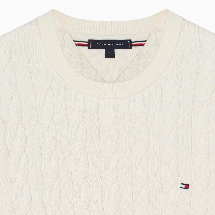 TOMMY HILFIGER Classic Cotton Cable Sweater