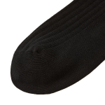JAJU Cotton Wide Rib Sneaker Socks – Black
