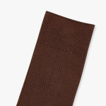 JAJU Cotton Rib Socks – Brown