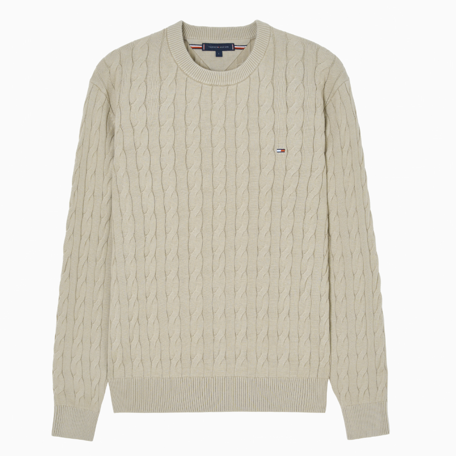 TOMMY HILFIGER Classic Cotton Cable Sweater