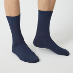 JAJU Cotton Rib Socks – Blue