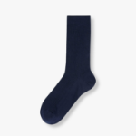 JAJU Cotton Rib Socks – Navy