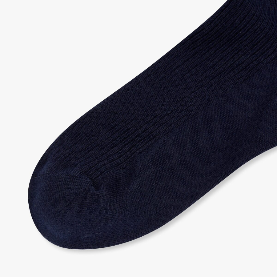 JAJU Cotton Rib Socks – Navy