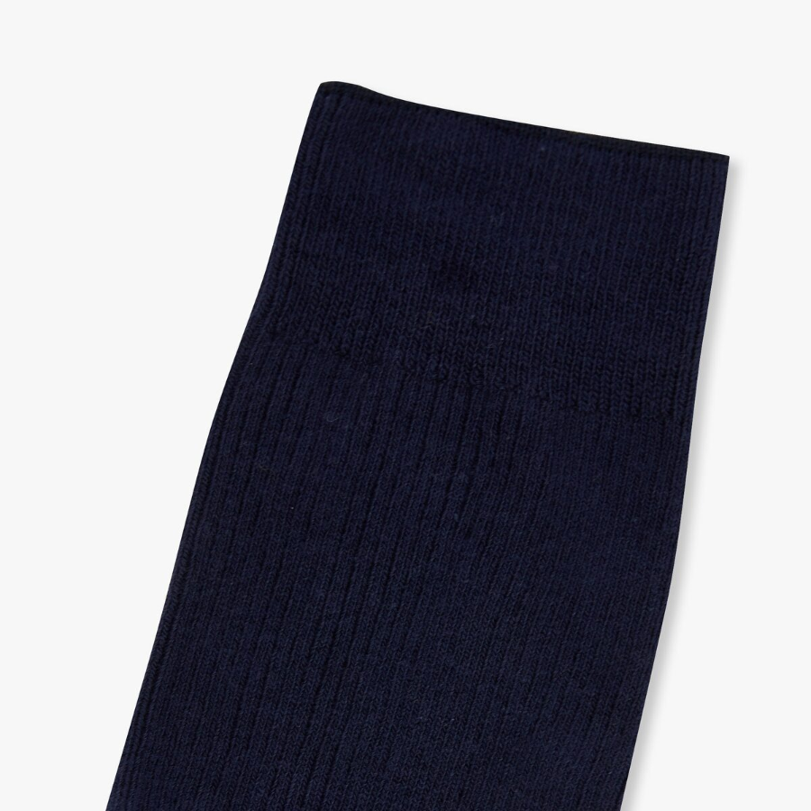 JAJU Cotton Rib Socks – Navy