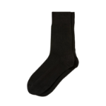 JAJU Cotton Rib Socks – Black