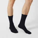 JAJU Cotton Rib Socks – Black