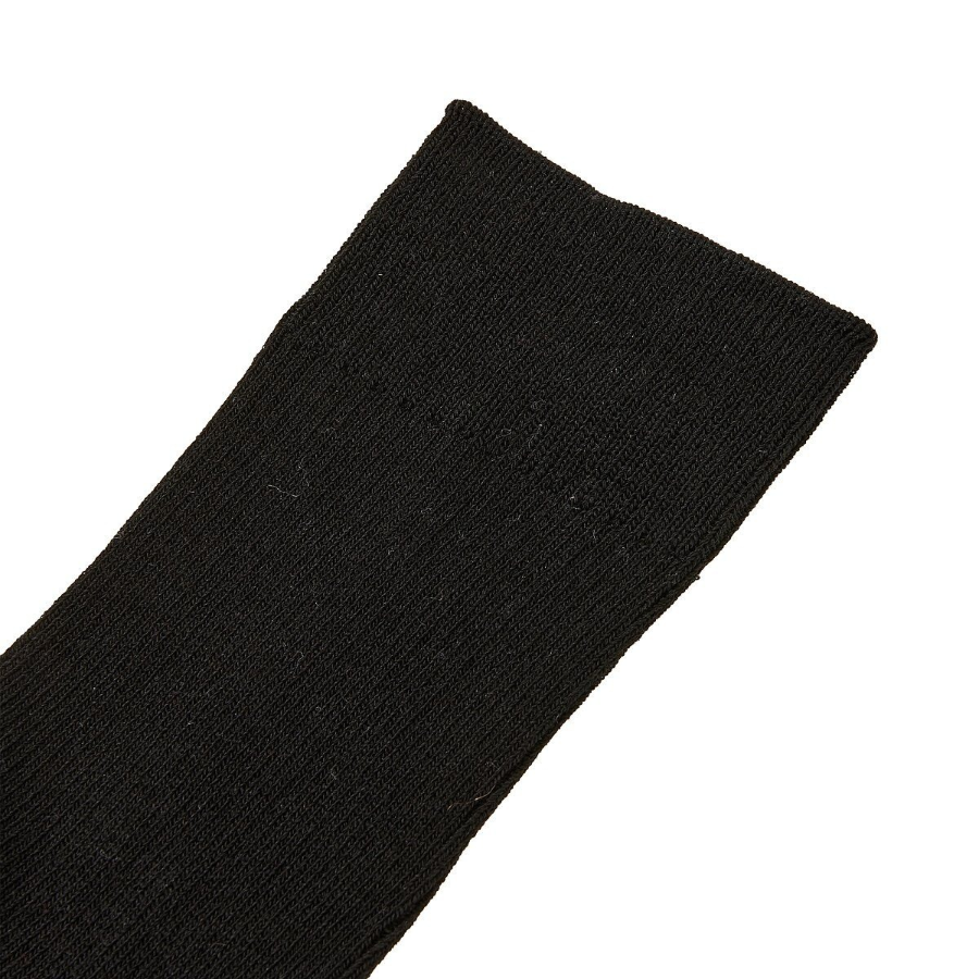 JAJU Cotton Rib Socks – Black