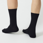 JAJU Cotton Rib Socks – Black