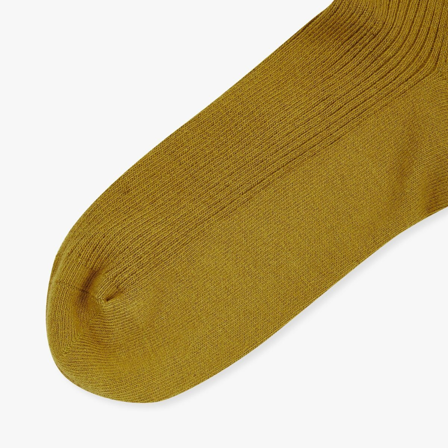 JAJU Cotton Rib Socks – Olive