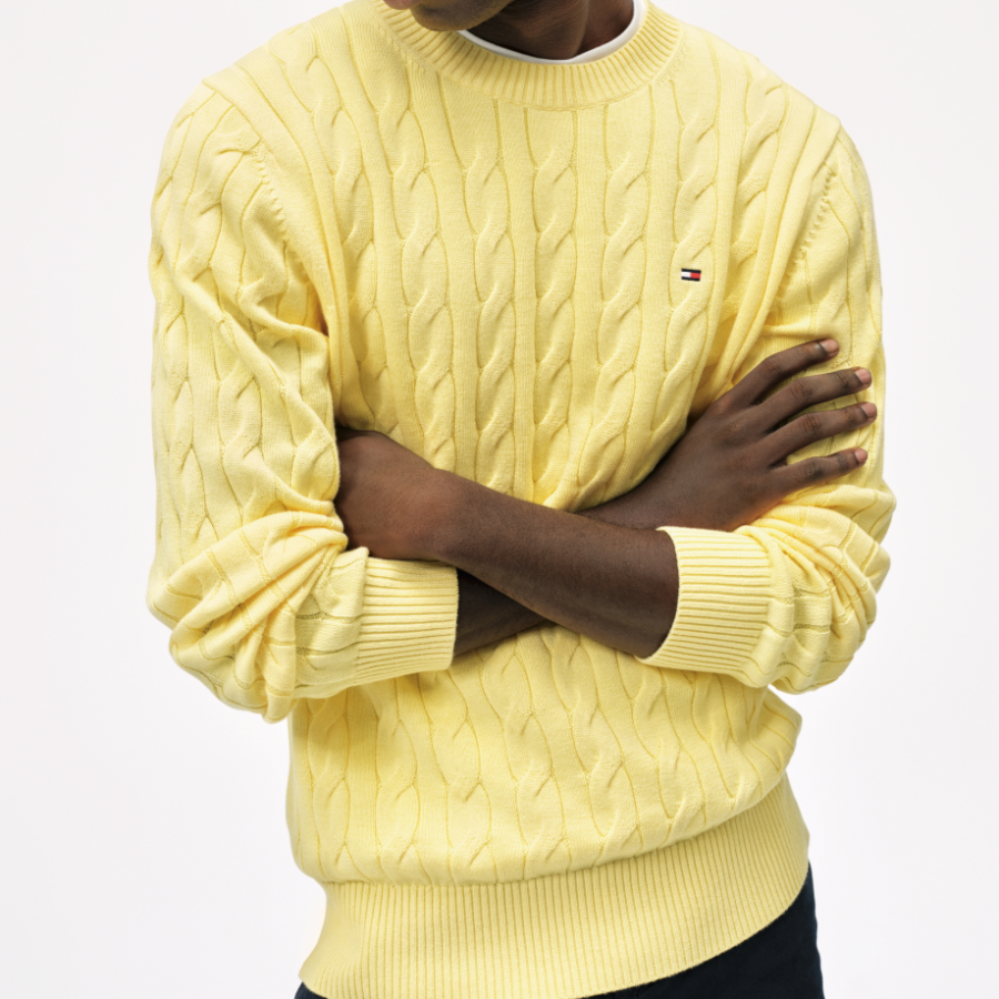 TOMMY HILFIGER Classic Cotton Cable Sweater