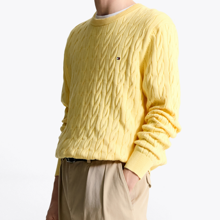 TOMMY HILFIGER Classic Cotton Cable Sweater