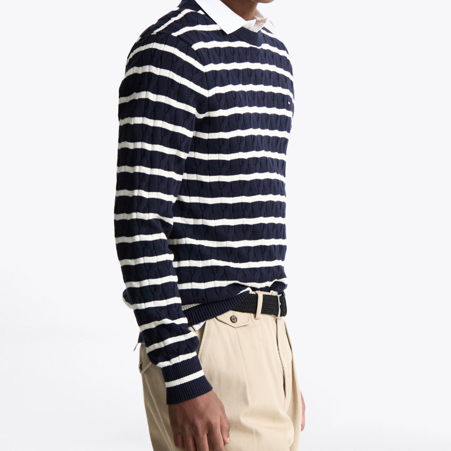 TOMMY HILFIGER Classic Cotton Cable Sweater
