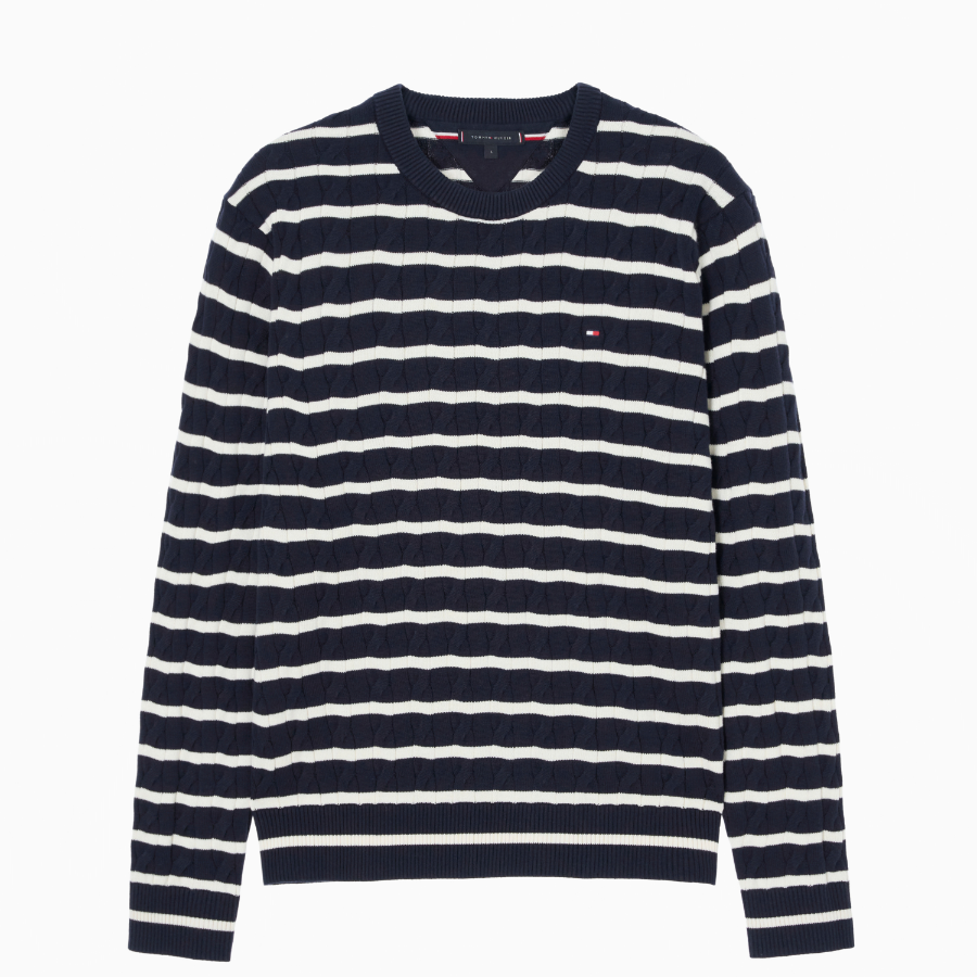 TOMMY HILFIGER Classic Cotton Cable Sweater