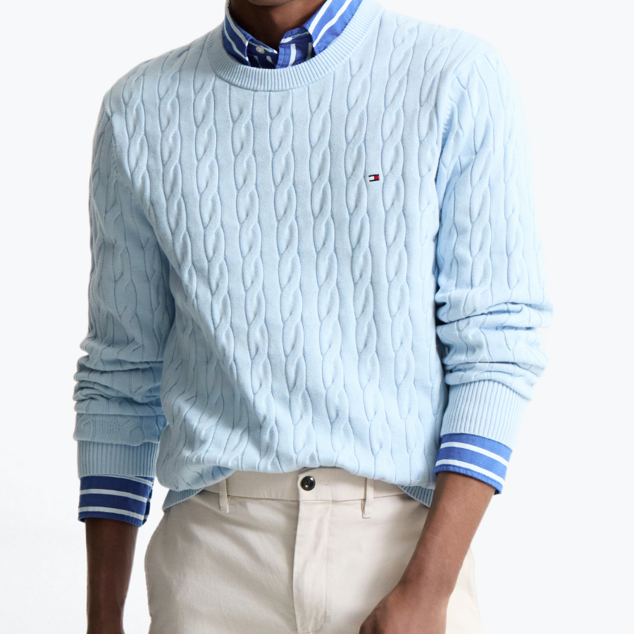 TOMMY HILFIGER Classic Cotton Cable Sweater