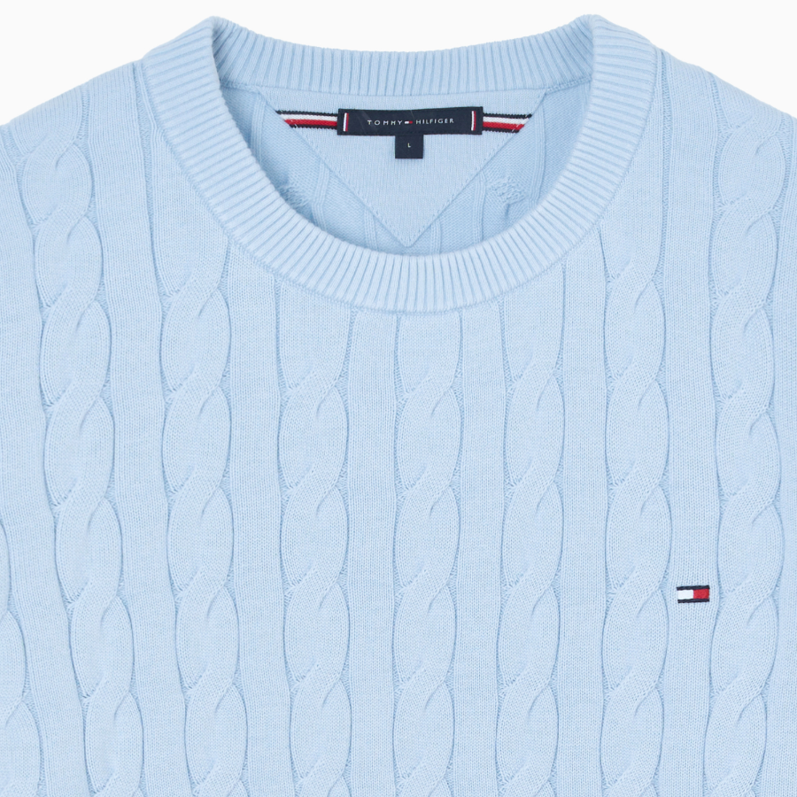 TOMMY HILFIGER Classic Cotton Cable Sweater