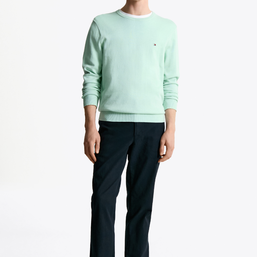 TOMMY HILFIGER Essential Cotton Crewneck Sweater