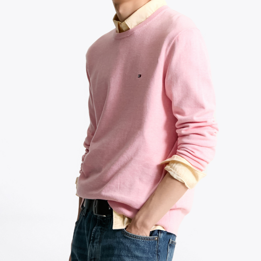 TOMMY HILFIGER Essential Cotton Crewneck Sweater