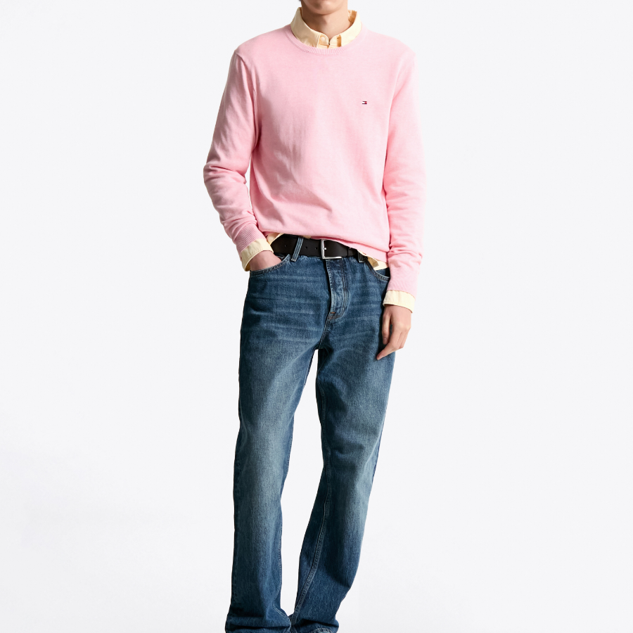 TOMMY HILFIGER Essential Cotton Crewneck Sweater