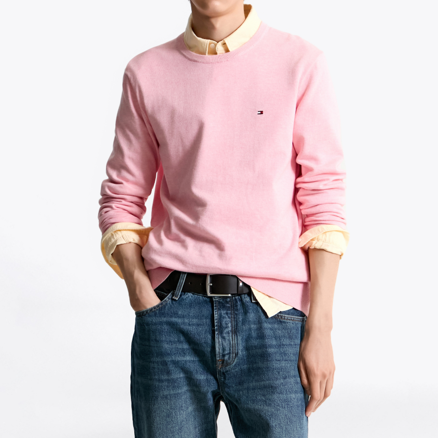 TOMMY HILFIGER Essential Cotton Crewneck Sweater