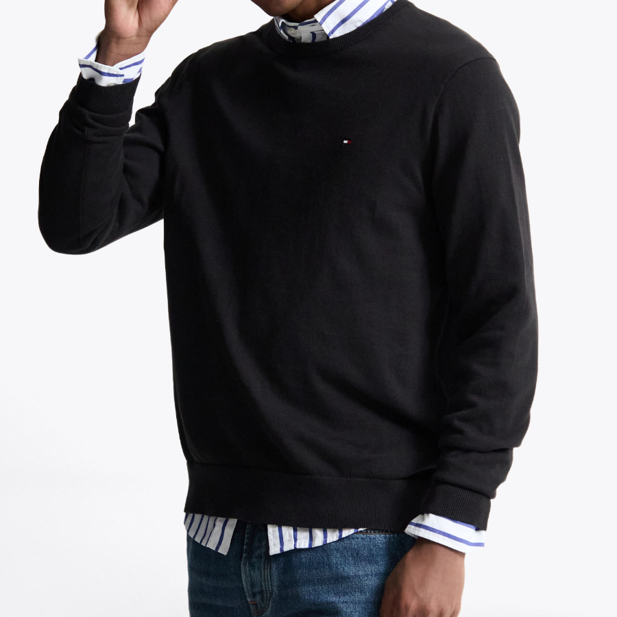 TOMMY HILFIGER Essential Cotton Crewneck Sweater