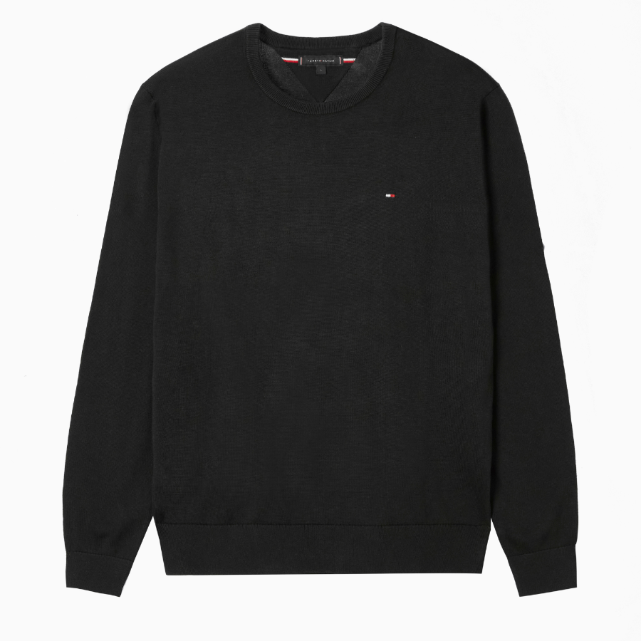 TOMMY HILFIGER Essential Cotton Crewneck Sweater