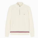 TOMMY HILFIGER Structure Stripe Zip-Up Sweater