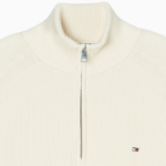 TOMMY HILFIGER Structure Stripe Zip-Up Sweater
