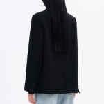 8 seconds Semi-Overfit Mixed Fabric Jacket – Black