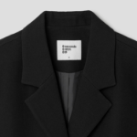 8 seconds Semi-Overfit Mixed Fabric Jacket – Black