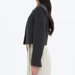 8 seconds Round-Neck Jacket – Ash