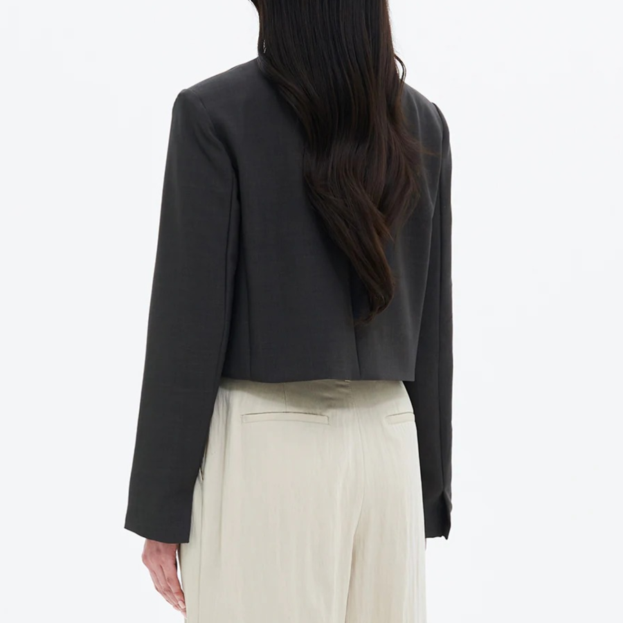 8 seconds Round-Neck Jacket – Ash