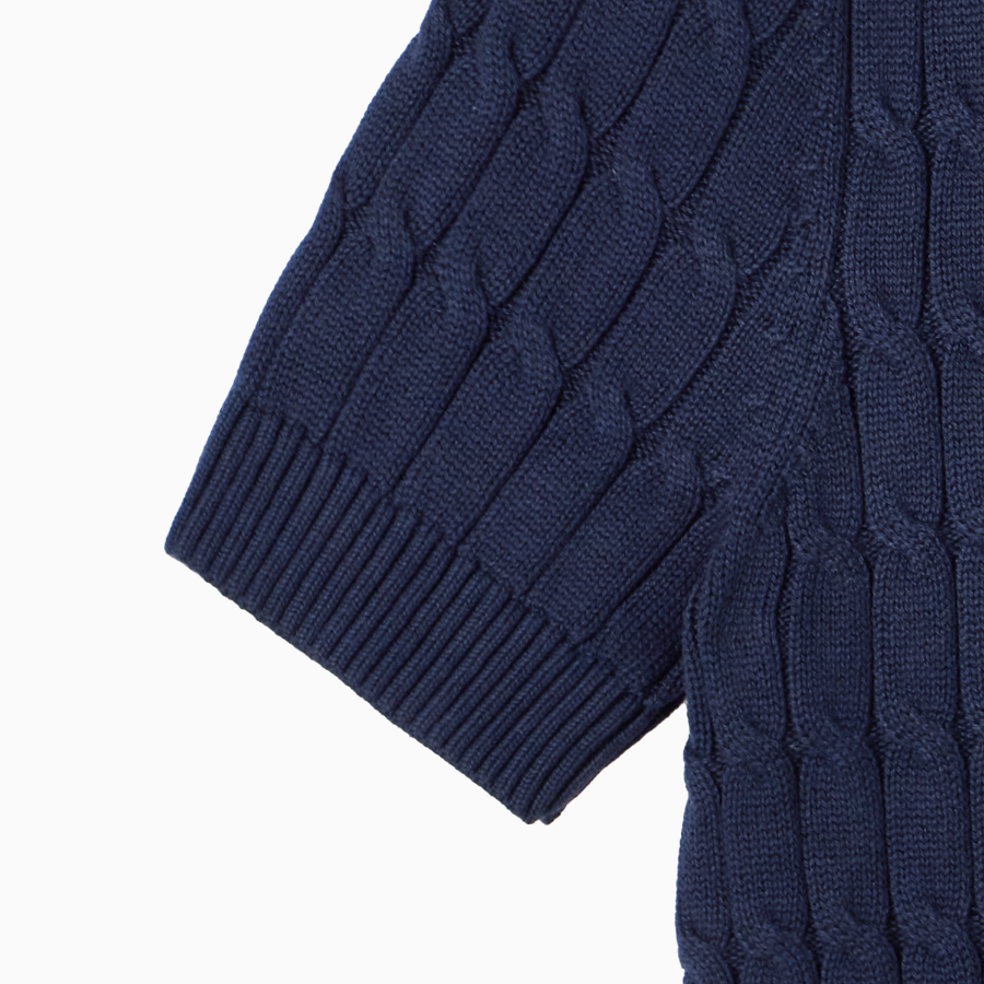 TOMMY HILFIGER Slim Cable Short-Sleeve Sweater