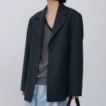 8 seconds [EDITION8] Stripe Jacket – Ash