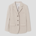 8 seconds Three-Button Semi-Overfit Jacket – Beige