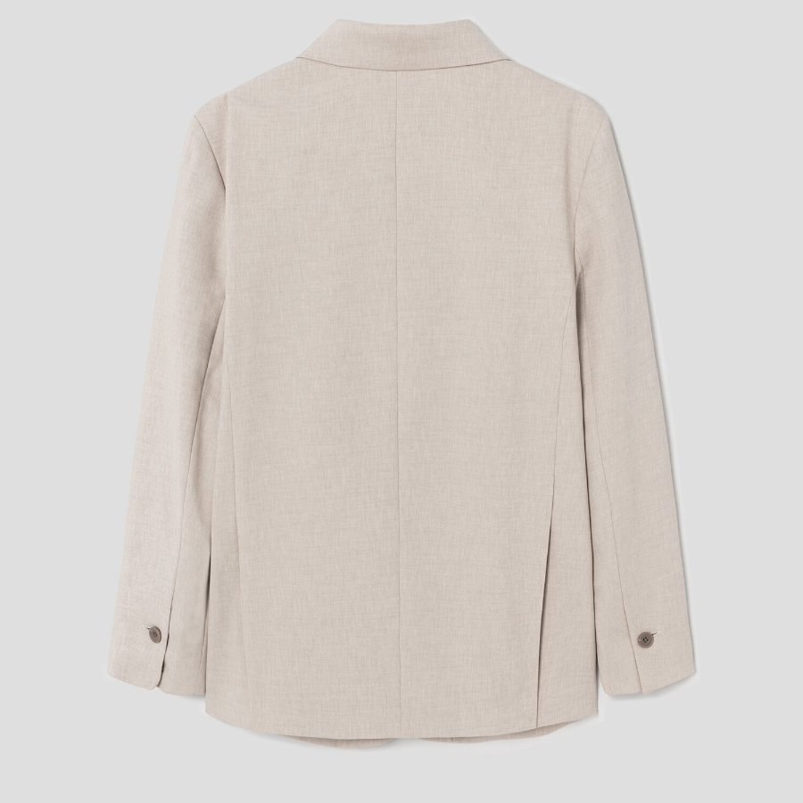 8 seconds Three-Button Semi-Overfit Jacket – Beige