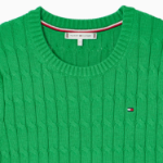 TOMMY HILFIGER Slim Cable Knit Short-Sleeve Sweater