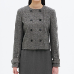 8 seconds Double-Button Jacket – Dark Grey