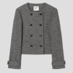 8 seconds Double-Button Jacket – Dark Grey
