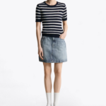 TOMMY HILFIGER [Official Headquarters] Slim Cable Knit Short-Sleeve Sweater